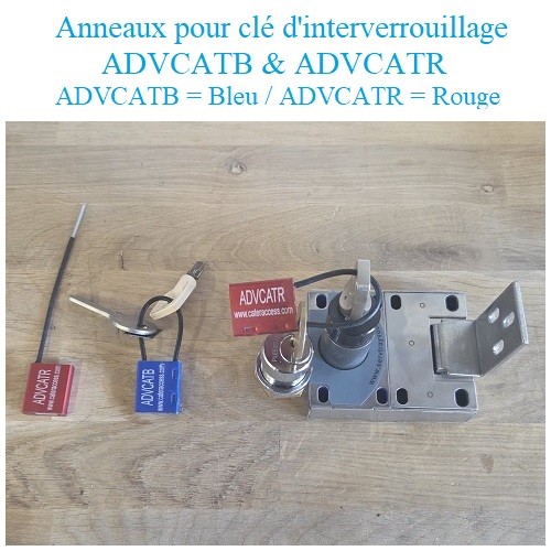 Anneau ROUGE → clé d'interverrouillage