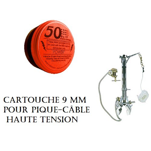 CARTOUCHE 9mm pour pique câble MP-213