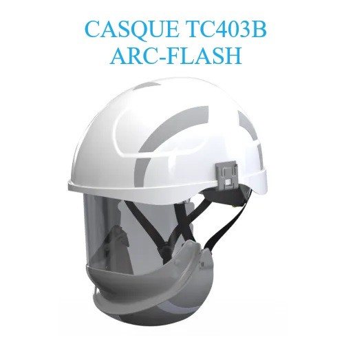 Casque ARC-FLASH TC403B Classe 2 Coloris Blanc Obsolescence 4 ans