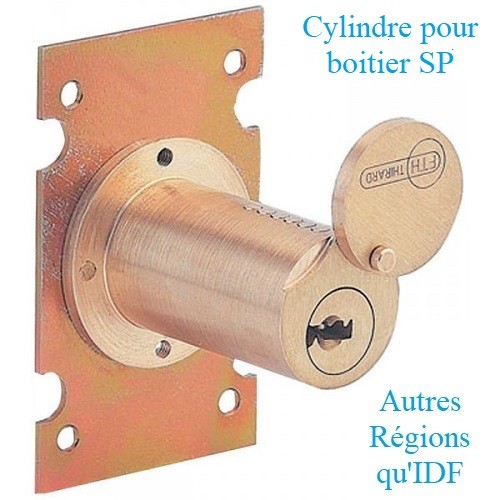 Cylindre SP spécial serrure à plastron poste abonnés pour Ile de France intramuros