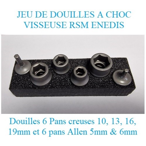 JEU DE DOUILLES A CHOCS VISSEUSE AGRÉÉES ENEDIS - CATER ACCESS STORECATER  ACCESS STORE spécialiste dans la fourniture d'appareillage et d'accessoire  Haute & Basse Tension, d'équipement environnemental de poste tarif vert dit