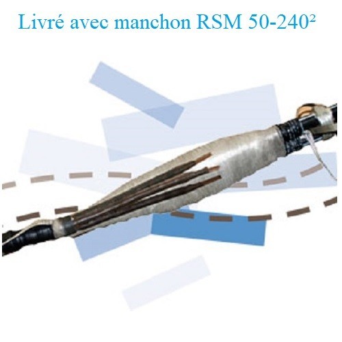 JTR3 RSM 50-240² Alu-Cu Tripolaire à serrage mécanique