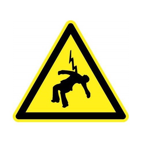 Pancarte Homme Foudroyé