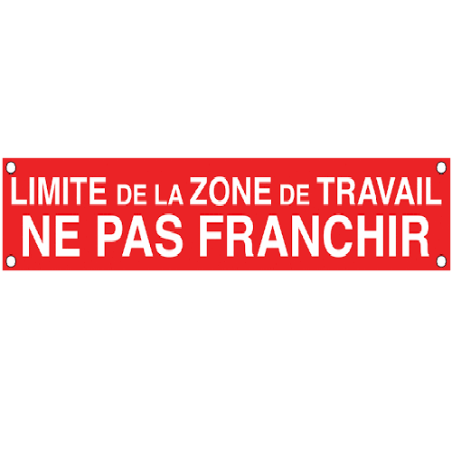 S85C1 Banderole Limite Zone de Travail Ne Pas Franchir