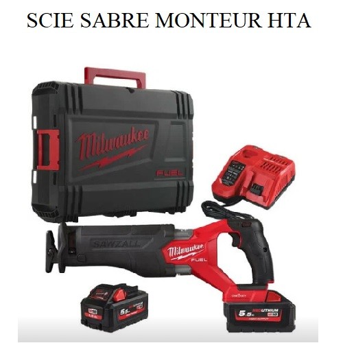 Scie Sabre Coffret + 2 Batteries + 1 Chargeur 230v