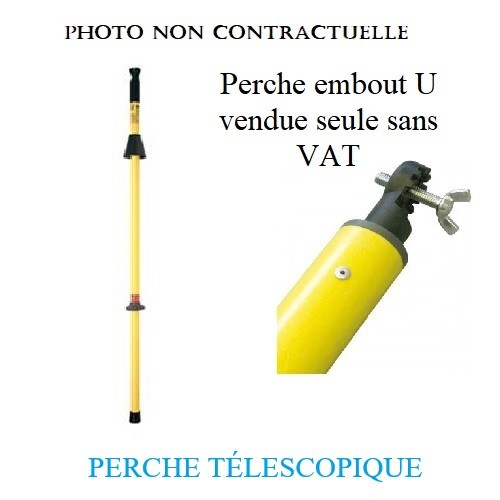 TR245U Perche télescopique seule 30-63kv Embout U